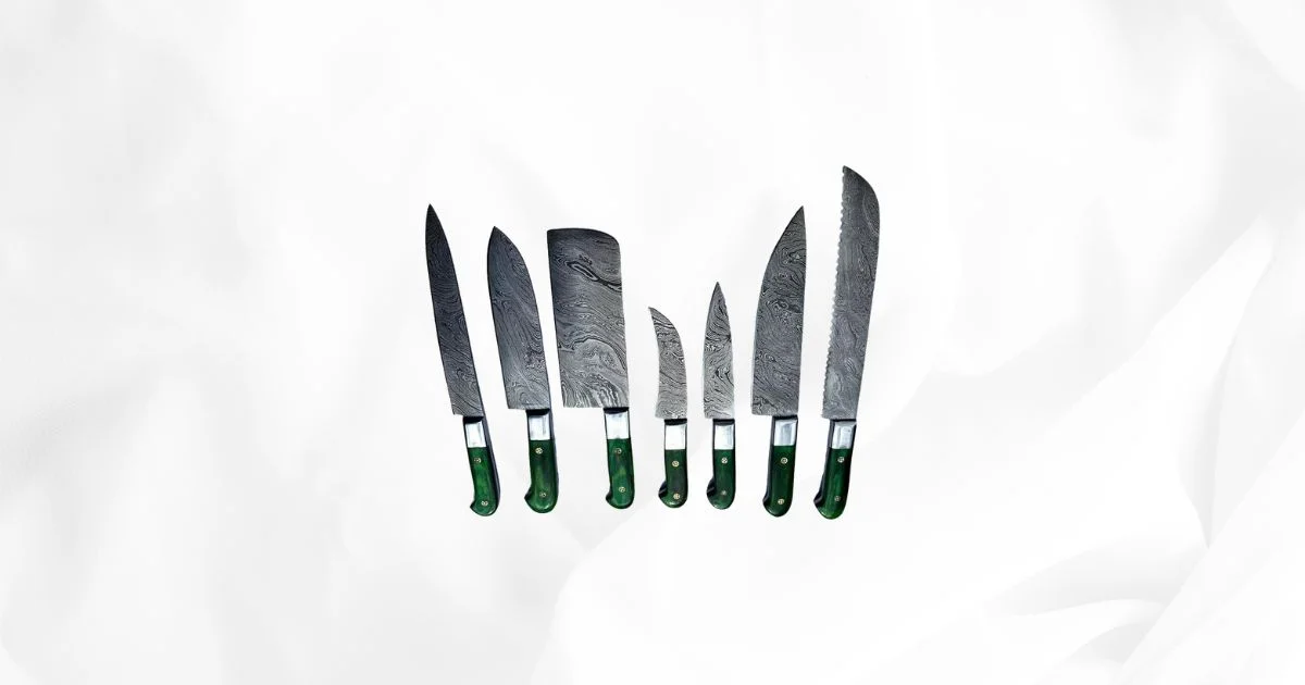 best damascus kitchen knife set